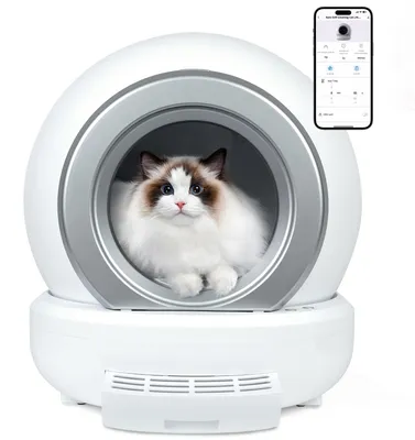 Produktbild von Selbstreinigende Katzentoilette - Automatische Katzentoilette - Elektrische Katzentoilette - Katzentoilette mit App