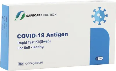 Produktbild von Safecare COVID-19 Corona Antigen Schnelltest Selbsttest nasal CE1434 / MHD 31/02/2026