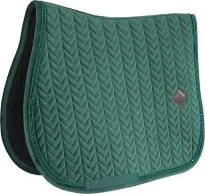 Produktbild von Kentucky Horsewear Springschabracke Velvet Pearls Sattelunterlage Tannengrün Full