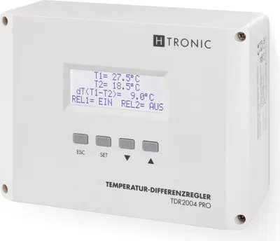 Immagine prodotto di H-Tronic TDR 2004 PRO - Regolatore differenziale di temperatura, -99...+850°C (1114770)