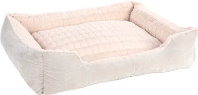 Produktbild von Flamingo Hundebett Verona rechteckig beige, Maße: 100 x 80 x 25 cm