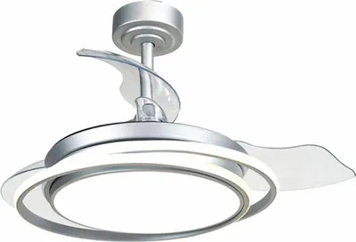 Zdjęcie produktu dla Wentylator sufitowy CristalRecord w kolorze srebrnym 40 W Ø 40 cm