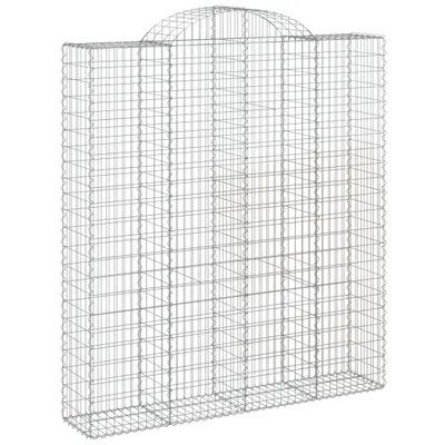 Immagine prodotto di vidaXL Gabbione ad arco alto 200x50x220/240 cm Ferro zincato