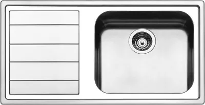 Produktbild von Apell LNG1001, Aufsatzwanne, Rechteckig, Edelstahl, Edelstahl, 1 Becken, Rechteckig