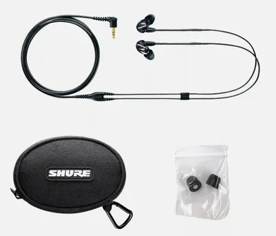 Produktbild von SHURE SE215 In-Ear Schwarz Transparent Professional Kopfhörer Sound Isolierend 3.5 mm Klinke Kabel