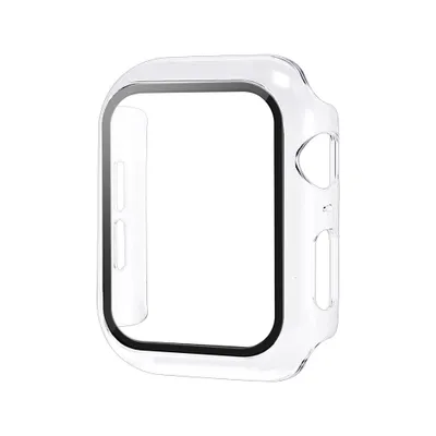 Immagine prodotto di Smartphonica Custodia con protezione dello schermo in vetro per Apple Watch 45mm - Trasparente