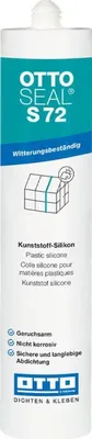 Produktbild von OTTOSEAL S 72 Das Kunststoff-Silikon  S 72 310ML RAL 9010