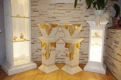 Produktbild von ANTIKES WOHNDESIGN Blumensäule AWD-BS-031 B:30cm H:89cm