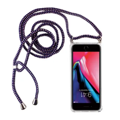 Produktbild von Handykette für Apple iPhone 7 Plus / 8 Plus - Smartphone Necklace Hülle mit Band - Schnur mit Case zum umhängen in Violett
