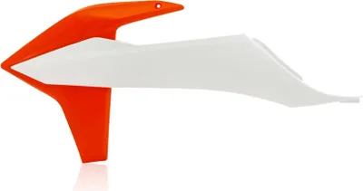 Imagen del producto de Componentes laterales del radiador ACERBIS, color blanco/naranja, para KTM