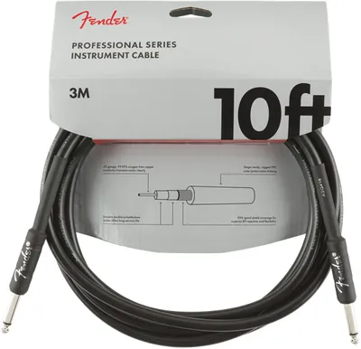 Produktbild von Fender Professional Series 3 m Gerade Klinke - Gerade Klinke Instrumentenkabel