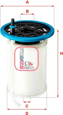 Produktbild von Kraftstofffilter SOFIMA S 0H2O NE für ALFA ROMEO Stelvio (949) Filtereinsatz
