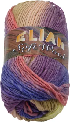 Immagine prodotto di Filato SOFT WOOL - 100g / 134 m - Viola,Rosa