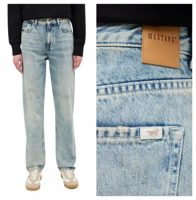 Produktbild von Mustang | Damenjeans Brooks Straight Fit Denim Blue Baumwolle klassische Freizeitjeans W30 L30