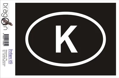 Produktbild von Aufkleber / Autoaufkleber - JDM / Die cut / Auto / OEM - Kambodscha K - 160x110mm rot - Heckscheibe / Heckscheibenaufkleber