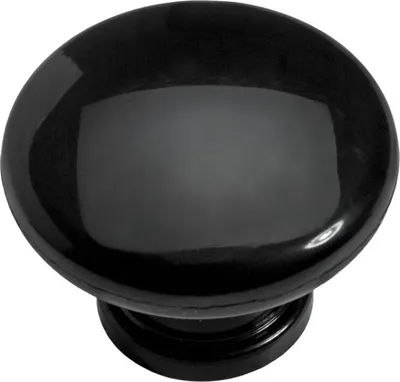 Produktbild von Hettich Möbelknopf Kunststoff schwarz Ø 40,0 mm - 1 Stück