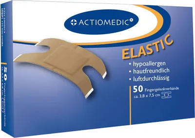 Zdjęcie produktu dla Plastry na stawy palców Actiomedic® ELASTIC w kolorze skóry, 38 x 75 mm