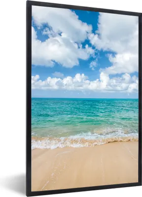Produktbild von MuchoWow® MuchoWow® Gerahmtes Poster Strand - Meer - Sommer - Reisen 40x60 cm - Poster mit zchwarzem Bilderrahmen - Papierdruck - Wandbilder