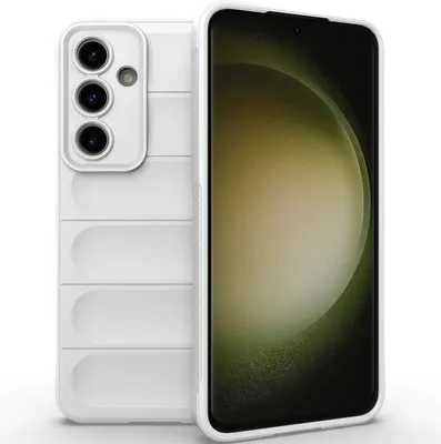 Produktbild von Handyhülle für Samsung Galaxy S24 FE Weich TPU Silikon Stossfest Anti-rutsch Hülle Weiß