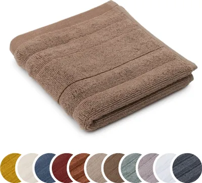 Produktbild von sleepling liebling Seiftuch Luxus Bio Baumwolle, Serie Marseille, 770 gr. / m², 30 x 30 cm, , 60 Grad, saugstark, schnelltrocknend, stein