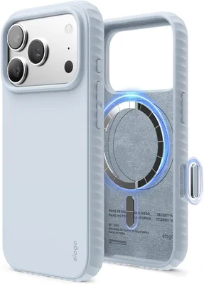 Produktbild von Elago MagSafe Ridge Silikonhülle für iPhone 17 Pro, Hellblau