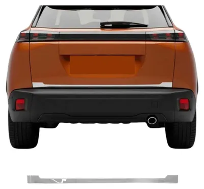 Image de Garniture de Hayon Coffre pour Peugeot 2008 II 2019-2025 acier inox, Image générée par une IA