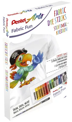 Produktbild von PentelArts Stoffmalkreide PTS 15er Karton Etui PROMO