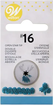 Produktbild von Wilton Decorating Tip #016 Open Star Carded