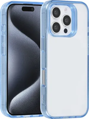 Immagine prodotto di Custodia posteriore TUNIQ per iPhone 16 Pro - Silicone - Blu