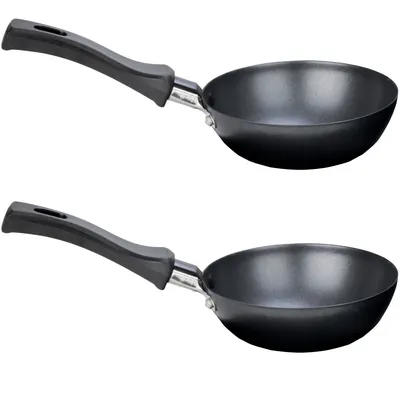 Produktbild von Syntrox Germany Universal Wok Grill Pfännchen Set 2 Stück für Raclette