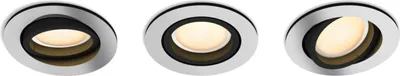 Produktbild von Philips Hue White Amb. Milliskin Einbauspot 3 flg. aluminium 3x350lm inkl. (99,99)