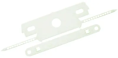 Produktbild von Abheftstreifen mit Deckschiene 80mm Kunststoff VE=100 Stück transparent