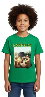 Produktbild von Spreadshirt Hoppers King George Mit Mabel & Beaver Kinder T-Shirt, 98/104 (3-4 Jahre), Kelly Green