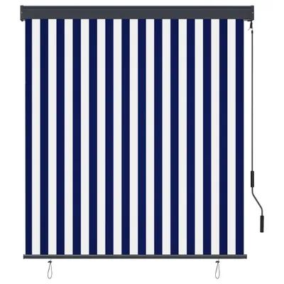 Zdjęcie produktu dla vidaXL Roleta zewnętrzna 140x250 cm niebiesko-biała