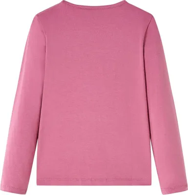 Produktbild von vidaXL Kinder-Langarmshirt Himbeerrosa 116