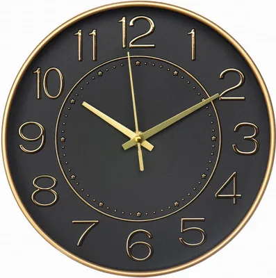 Produktbild von MODFU Wanduhren, 12-Zoll Wanduhr für Wohnzimmer, Silent Uhr, leise Quarzuhr, modernes Design, dekorative Uhr, runde Küchenuhr, leise hängende Uhr, große Ziffern, einfache Zeitablesung, Home & Living, Schwarz