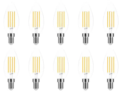 Produktbild von Modee E14 LED Filamentlampe 7W 806lm 2700K Warmweiß 10 Stück