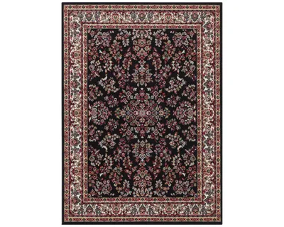 Zdjęcie produktu dla Klasyczny czarno czerowny dywan salonu 80x150cm