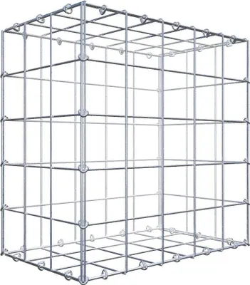 Produktbild von Gabione 50 cm x 50 cm x 30 cm (L x H x T), Maschenweite 10 cm x 10 cm, C-Ring