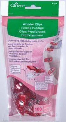 Produktbild von Clover Stoffklammern Wonder Clips in verschiedenen Ausführungen : Rot : 100er Pack