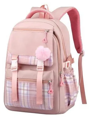 Immagine prodotto di Zaino per bambini, zaino scolastico, rosa, traspirante, leggero, scomparto per laptop A4, impermeabile