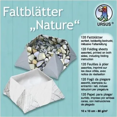 Produktbild von Faltblätter Nature 80g/qm 10x10cm VE=120 Blatt 10 Motive