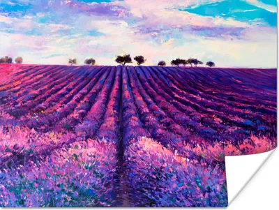 Produktbild von MuchoWow® Poster Ölfarbe - Malerei - Blumen 160x120 cm - Foto Plakat