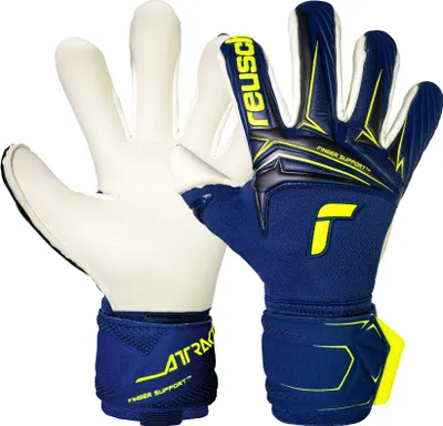 Produktbild von Reusch Torwarthandschuhe Attrakt Duo Finger Support mit integriertem Fingersupport-System 4409 premium blue/sfty yellow 10
