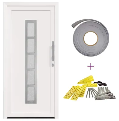 Produktbild von vidaXL Vordertür Weiß 88 x 200 cm PVC