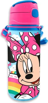 Produktbild von Minnie Mouse Aluminium-Wasserflasche 600 ml, BPA-frei