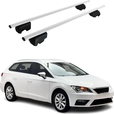 Produktbild von Dachträger Gepäckträger für Seat Leon 2014-2020 Grundträger ABE Metall Silber