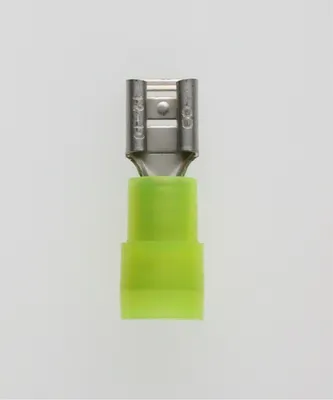 Immagine prodotto di Prese piatte DIN 46245, spina isolata 6,3 x 0,8 mm, con sezione di crimpatura dell'isolamento 4 mm² - 6 mm² giallo,