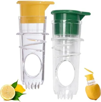 Produktbild von Handgeführter Zitrusausdrücker mit Deckel und Fruchtfilzteilung - 2 Stück