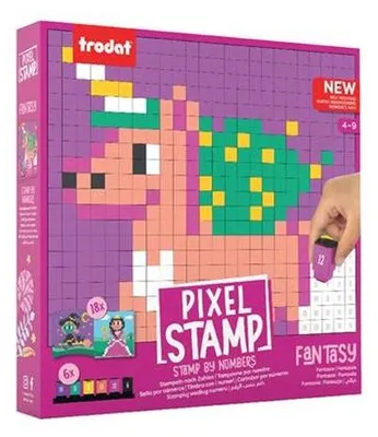 Obrázek produktu pro Kreativní sada razítek "Pixel Stamp", pohádkové postavy, TRODAT CR-PXS-FA